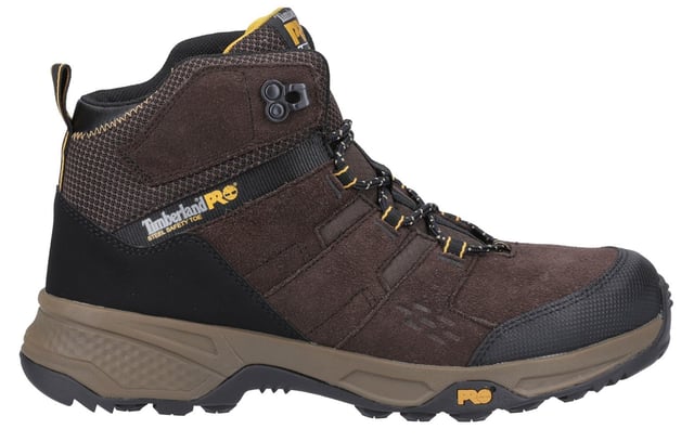 The Timberland Pro Switchback Men's Work Safety Boots are designed to meet the demands of both tough jobs and light trail adventures. Engineered for comfort, durability, and performance, these boots feature a composite safety toe and a non-metallic puncture-resistant plate for added protection. The Anti-Fatigue Technology PU footbed ensures all-day comfort, while the non-metallic shank provides extra support. A lightweight, cushioning EVA midsole delivers shock absorption, and the rugged Timberland PRO rubber outsole offers superior traction for various terrains. Whether on the job site or the trail, these boots are built to help you stay protected and comfortable.
- Leather upper
- Composite safety toe
- Non-metallic puncture-resistant plate
-Anti-Fatigue Technology PU footbed
-Non-metallic shank for extra support
-Lightweight EVA midsole for shock absorption
-Rugged Timberland PRO rubber outsole for superior traction
-Built for both job site and trail use
- Timberland Pro branding