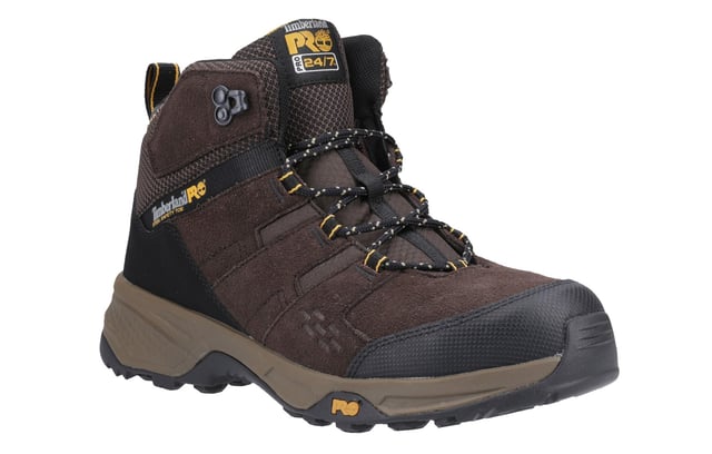 The Timberland Pro Switchback Men's Work Safety Boots are designed to meet the demands of both tough jobs and light trail adventures. Engineered for comfort, durability, and performance, these boots feature a composite safety toe and a non-metallic puncture-resistant plate for added protection. The Anti-Fatigue Technology PU footbed ensures all-day comfort, while the non-metallic shank provides extra support. A lightweight, cushioning EVA midsole delivers shock absorption, and the rugged Timberland PRO rubber outsole offers superior traction for various terrains. Whether on the job site or the trail, these boots are built to help you stay protected and comfortable.
- Leather upper
- Composite safety toe
- Non-metallic puncture-resistant plate
-Anti-Fatigue Technology PU footbed
-Non-metallic shank for extra support
-Lightweight EVA midsole for shock absorption
-Rugged Timberland PRO rubber outsole for superior traction
-Built for both job site and trail use
- Timberland Pro branding