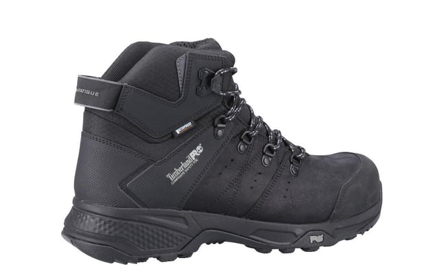 The Timberland Pro Switchback Men's Work Safety Boots are designed to meet the demands of both tough jobs and light trail adventures. Engineered for comfort, durability, and performance, these boots feature a composite safety toe and a non-metallic puncture-resistant plate for added protection. The Anti-Fatigue Technology PU footbed ensures all-day comfort, while the non-metallic shank provides extra support. A lightweight, cushioning EVA midsole delivers shock absorption, and the rugged Timberland PRO rubber outsole offers superior traction for various terrains. Whether on the job site or the trail, these boots are built to help you stay protected and comfortable.
- Leather upper
- Composite safety toe
- Non-metallic puncture-resistant plate
-Anti-Fatigue Technology PU footbed
-Non-metallic shank for extra support
-Lightweight EVA midsole for shock absorption
-Rugged Timberland PRO rubber outsole for superior traction
-Built for both job site and trail use
- Timberland Pro branding