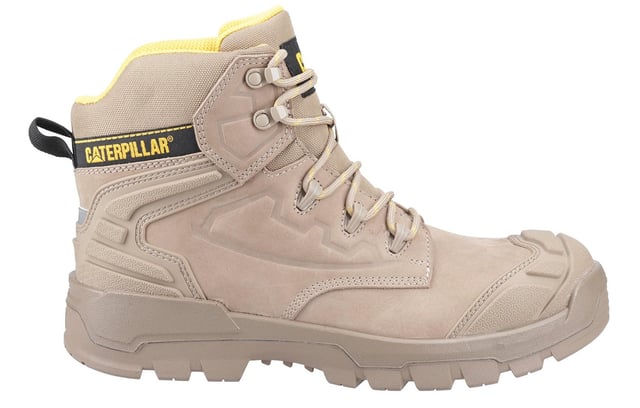 Caterpillar Striver XL 6 Mens Safety Boots The Caterpillar Striver XL 6'' Men's Safety Boots are built for durability and protection, designed to withstand the toughest conditions. These hard-wearing, waterproof boots feature a high-quality full-grain leather upper, paired with an internal waterproof membrane to keep your feet dry in all environments. The boots are equipped with a steel toe cap offering impact resistance of up to 200 joules, ensuring top-level safety against heavy impacts.
For added protection, the Striver XL includes an anti-penetration steel midsole, while the moulded TPU toe guard and heel counter enhance durability, scuff resistance, and heel support. Comfort is also prioritized with a padded mesh collar and tongue, as well as a cushioned PU midsole that provides shock absorption throughout the day.
The deep cleated rubber outsole ensures superior traction and grip, making the Striver XL boots an ideal choice for a variety of demanding work environments. Whether you're working on construction sites or in rugged conditions, these boots deliver the ultimate in both comfort and protection.
- Full-grain leather upper
- Internal waterproof membrane
- Steel toe cap
-Anti-penetration steel midsole
- TPU toe guard
- Heel counter
-Padded mesh collar
- Cushioned PU midsole
-Deep cleated rubber outsole for excellent grip
-Ideal for tough environments