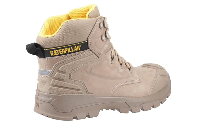 Caterpillar Striver XL 6 Mens Safety Boots The Caterpillar Striver XL 6'' Men's Safety Boots are built for durability and protection, designed to withstand the toughest conditions. These hard-wearing, waterproof boots feature a high-quality full-grain leather upper, paired with an internal waterproof membrane to keep your feet dry in all environments. The boots are equipped with a steel toe cap offering impact resistance of up to 200 joules, ensuring top-level safety against heavy impacts.
For added protection, the Striver XL includes an anti-penetration steel midsole, while the moulded TPU toe guard and heel counter enhance durability, scuff resistance, and heel support. Comfort is also prioritized with a padded mesh collar and tongue, as well as a cushioned PU midsole that provides shock absorption throughout the day.
The deep cleated rubber outsole ensures superior traction and grip, making the Striver XL boots an ideal choice for a variety of demanding work environments. Whether you're working on construction sites or in rugged conditions, these boots deliver the ultimate in both comfort and protection.
- Full-grain leather upper
- Internal waterproof membrane
- Steel toe cap
-Anti-penetration steel midsole
- TPU toe guard
- Heel counter
-Padded mesh collar
- Cushioned PU midsole
-Deep cleated rubber outsole for excellent grip
-Ideal for tough environments