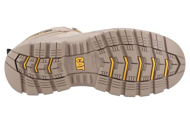 Caterpillar Striver XL 6 Mens Safety Boots The Caterpillar Striver XL 6'' Men's Safety Boots are built for durability and protection, designed to withstand the toughest conditions. These hard-wearing, waterproof boots feature a high-quality full-grain leather upper, paired with an internal waterproof membrane to keep your feet dry in all environments. The boots are equipped with a steel toe cap offering impact resistance of up to 200 joules, ensuring top-level safety against heavy impacts.
For added protection, the Striver XL includes an anti-penetration steel midsole, while the moulded TPU toe guard and heel counter enhance durability, scuff resistance, and heel support. Comfort is also prioritized with a padded mesh collar and tongue, as well as a cushioned PU midsole that provides shock absorption throughout the day.
The deep cleated rubber outsole ensures superior traction and grip, making the Striver XL boots an ideal choice for a variety of demanding work environments. Whether you're working on construction sites or in rugged conditions, these boots deliver the ultimate in both comfort and protection.
- Full-grain leather upper
- Internal waterproof membrane
- Steel toe cap
-Anti-penetration steel midsole
- TPU toe guard
- Heel counter
-Padded mesh collar
- Cushioned PU midsole
-Deep cleated rubber outsole for excellent grip
-Ideal for tough environments