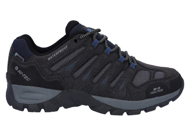 Hi-Tec Corzo Men's Low Boots are built for comfort, durability, and performance in any condition. The PU suede upper with mesh underlays offers a balance of sturdy support and breathable comfort, while the soft padded tongue and collar ensure a cushioned, foot-hugging fit. Featuring a Dri-Tec waterproof and breathable membrane, these boots keep your feet dry in wet conditions without sacrificing airflow. The rugged MDT outsole delivers reliable traction and long-lasting wear, and the lightweight ghillie eyelets add an athletic touch while securing a snug, customizable fit. Perfect for outdoor adventures or everyday wear.
-PU suede upper with mesh for support and breathability
- Padded tongue and collar for extra comfort
- Dri-Tec waterproof membrane keeps feet dry while allowing airflow
- Rugged MDT outsole offers great traction and durability
-Lightweight ghillie eyelets ensure a snug, adjustable fit