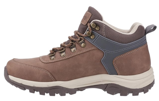 The Cotswold Overbury Mens Hiking Boots are the perfect companion for outdoor adventures. Crafted with waterproof PU uppers, these boots ensure your feet stay dry no matter the weather conditions. The lace-up front and speed hook fastenings provide a secure, adjustable fit, while the comfort footbed delivers all-day cushioning for maximum comfort. Whether you're trekking through wet trails or exploring rugged terrain, the Overbury boots offer both durability and comfort for all your hiking needs.
-Waterproof PU uppers keep feet dry in all weather
- Lace-up front with speed hook fastenings for a secure fit
- Comfort footbed for all-day cushioning
- Durable and comfortable for trekking wet trails or rugged terrain
- Ideal for outdoor adventures and hiking