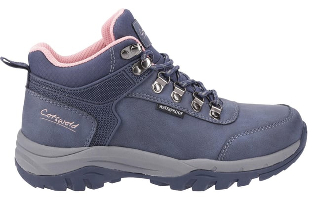 The Cotswold Overbury Womens Hiking Boots are the perfect companion for outdoor adventures. Crafted with waterproof PU uppers, these boots ensure your feet stay dry no matter the weather conditions. The lace-up front and speed hook fastenings provide a secure, adjustable fit, while the comfort footbed delivers all-day cushioning for maximum comfort. Whether you're trekking through wet trails or exploring rugged terrain, the Overbury boots offer both durability and comfort for all your hiking needs.
-Waterproof PU uppers keep feet dry in all weather
- Lace-up front with speed hook fastenings for a secure fit
- Comfort footbed for all-day cushioning
- Durable and comfortable for trekking wet trails or rugged terrain
- Ideal for outdoor adventures and hiking