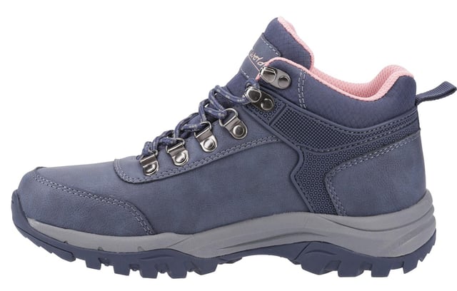 The Cotswold Overbury Womens Hiking Boots are the perfect companion for outdoor adventures. Crafted with waterproof PU uppers, these boots ensure your feet stay dry no matter the weather conditions. The lace-up front and speed hook fastenings provide a secure, adjustable fit, while the comfort footbed delivers all-day cushioning for maximum comfort. Whether you're trekking through wet trails or exploring rugged terrain, the Overbury boots offer both durability and comfort for all your hiking needs.
-Waterproof PU uppers keep feet dry in all weather
- Lace-up front with speed hook fastenings for a secure fit
- Comfort footbed for all-day cushioning
- Durable and comfortable for trekking wet trails or rugged terrain
- Ideal for outdoor adventures and hiking