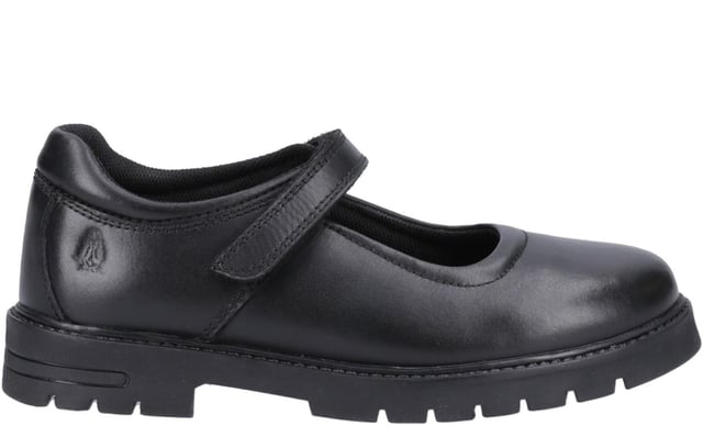 These Tanya Mary Jane Senior school shoes bring a classic silhouette into modern comfort with practical updates for everyday wear. Crafted with a double-dyed real leather upper to reduce scuff marks, theyre designed to stand up to daily use while maintaining a polished look. The easy touch fastening strap ensures a secure fit, while a padded collar and breathable Micro-Fresh lining keep feet feeling fresh and supported. Finished with a treaded sole for improved grip and a subtle 2.5 cm heel, Tanya is ideal for school, work, or smart casual wear.  
  Double-dyed real leather upper to help reduce visible scuffing
  Touch fastening strap for quick and secure adjustment
  Micro-Fresh breathable lining for all-day freshness
  Padded collar for enhanced comfort
  Durable, treaded outsole for better grip
  Hush Puppies branding