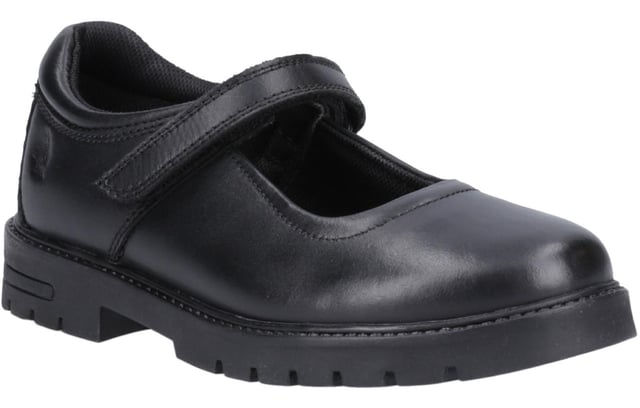 These Tanya Mary Jane Senior school shoes bring a classic silhouette into modern comfort with practical updates for everyday wear. Crafted with a double-dyed real leather upper to reduce scuff marks, theyre designed to stand up to daily use while maintaining a polished look. The easy touch fastening strap ensures a secure fit, while a padded collar and breathable Micro-Fresh lining keep feet feeling fresh and supported. Finished with a treaded sole for improved grip and a subtle 2.5 cm heel, Tanya is ideal for school, work, or smart casual wear.  
  Double-dyed real leather upper to help reduce visible scuffing
  Touch fastening strap for quick and secure adjustment
  Micro-Fresh breathable lining for all-day freshness
  Padded collar for enhanced comfort
  Durable, treaded outsole for better grip
  Hush Puppies branding