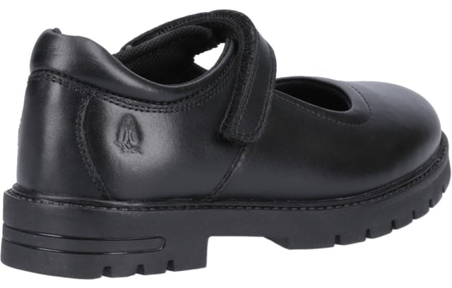 These Tanya Mary Jane Senior school shoes bring a classic silhouette into modern comfort with practical updates for everyday wear. Crafted with a double-dyed real leather upper to reduce scuff marks, theyre designed to stand up to daily use while maintaining a polished look. The easy touch fastening strap ensures a secure fit, while a padded collar and breathable Micro-Fresh lining keep feet feeling fresh and supported. Finished with a treaded sole for improved grip and a subtle 2.5 cm heel, Tanya is ideal for school, work, or smart casual wear.  
  Double-dyed real leather upper to help reduce visible scuffing
  Touch fastening strap for quick and secure adjustment
  Micro-Fresh breathable lining for all-day freshness
  Padded collar for enhanced comfort
  Durable, treaded outsole for better grip
  Hush Puppies branding