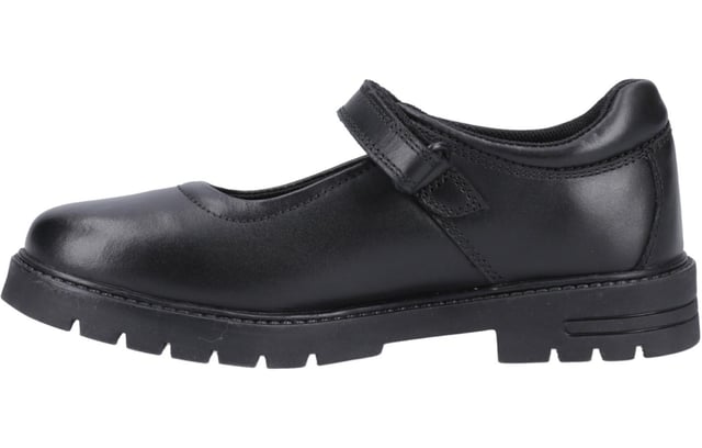 These Tanya Mary Jane Senior school shoes bring a classic silhouette into modern comfort with practical updates for everyday wear. Crafted with a double-dyed real leather upper to reduce scuff marks, theyre designed to stand up to daily use while maintaining a polished look. The easy touch fastening strap ensures a secure fit, while a padded collar and breathable Micro-Fresh lining keep feet feeling fresh and supported. Finished with a treaded sole for improved grip and a subtle 2.5 cm heel, Tanya is ideal for school, work, or smart casual wear.  
  Double-dyed real leather upper to help reduce visible scuffing
  Touch fastening strap for quick and secure adjustment
  Micro-Fresh breathable lining for all-day freshness
  Padded collar for enhanced comfort
  Durable, treaded outsole for better grip
  Hush Puppies branding