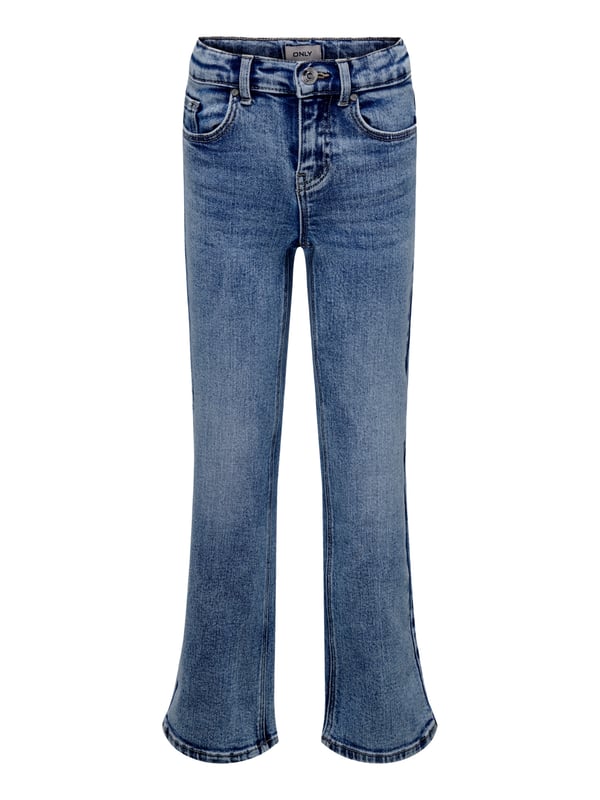 Diese trendige Schlaghose aus Denim verleiht deinem Outfit einen lässigen Retro-Vibe! Mit ihrem weiten Schnitt und der normalen Passform sorgt sie für einen bequemen Sitz und ein stylisches Tragegefühl. Der klassische Reißverschluss mit Knopf und die Gürtelschlaufen bieten dir vielseitige Styling-Möglichkeiten. Dank des angesagten 5-Pocket-Styles hast du zudem genügend Stauraum für kleine Essentials. Ein gewebtes Label innen rundet das Design dezent ab. Perfekt kombinierbar mit Sneakers oder Boots – für einen coolen Look, der immer passt!