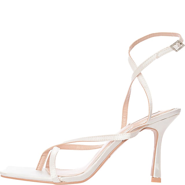 Upper: 100% Textile, Lining: 100% Polyurethane, Sole: 100% Polyvinylchloride Womens Be Mine Bridal Celiah Toepost Heel  In Cream