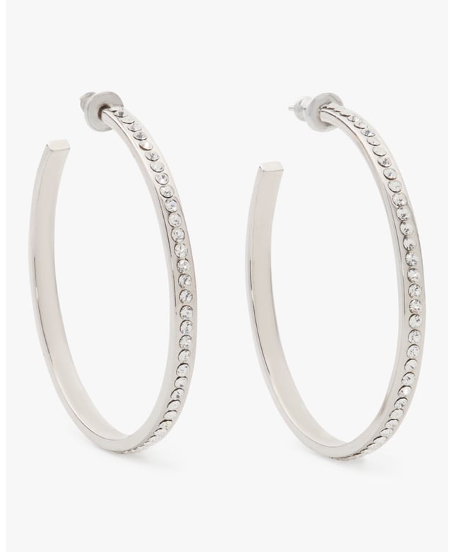 When You Wake Up Late But Need To Feel Put Together: Earrings. When Your Outfit Needs The Perfect Finishing Touch: Earrings. When A Bad Hair Day Requires A Messy Bun: Earrings. You'll Wear This Pair A Lot Is What We're Saying., Hoops