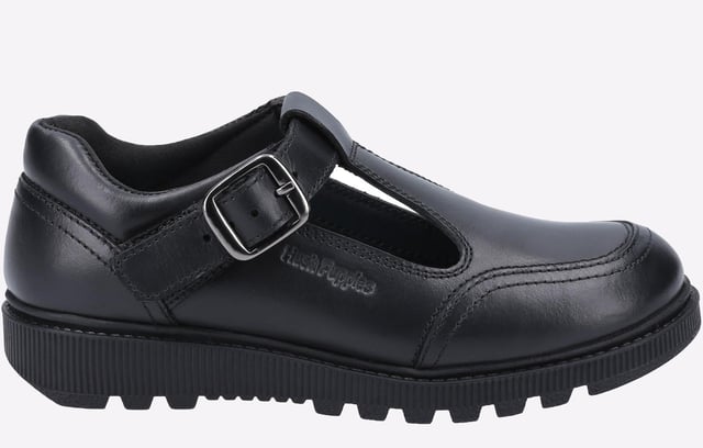 Hush Puppies Kerry Leather Junior Senior Girls Classic Girls Back to School shoe from Hush Puppies - Kerry has the iconic Fit Left Fit Right fitting system, premium leather uppers in a T-Bar Buckle style with padded collar for extra comfort and Micro-Fresh lining
Fit Left Fit Right - Unique fitting system allows for 5 different width fittings for each individual foot. Every pair of shoes comes with 3 pairs of footbeds
-Smart Leather Upper
-Micro-Fresh lining keeps feet dry and fresh
-Buckle Fastening
-T-Bar Style
-Chunky Sole