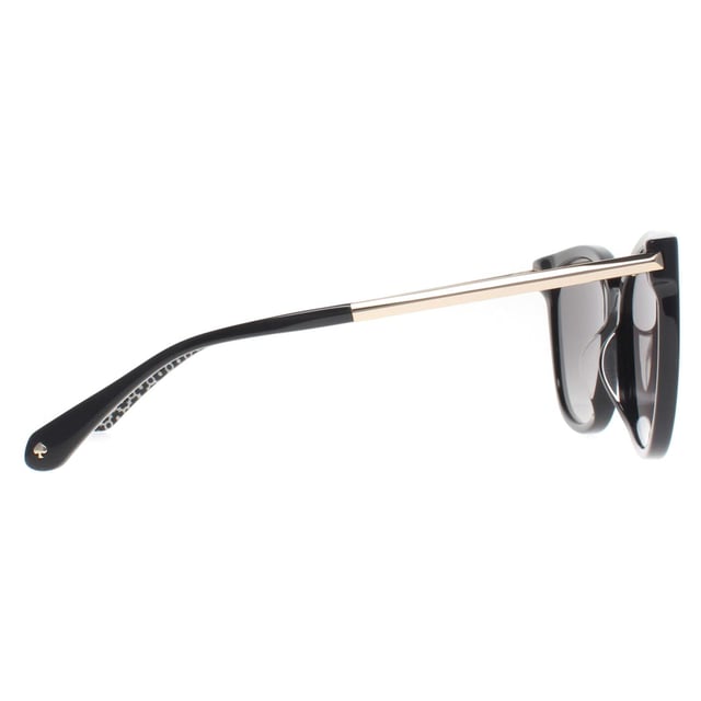 Kate Spade Square Womens Black  Grey Gradient Polarized Britton/G/S  Sunglasses are a modern square frame crafted from lightweight acetate. Whether you're strolling along the beach or navigating the city streets, these sunglasses are a perfect companion for any occasion. Kate Spade's logo features on the temples for brand authenticity.