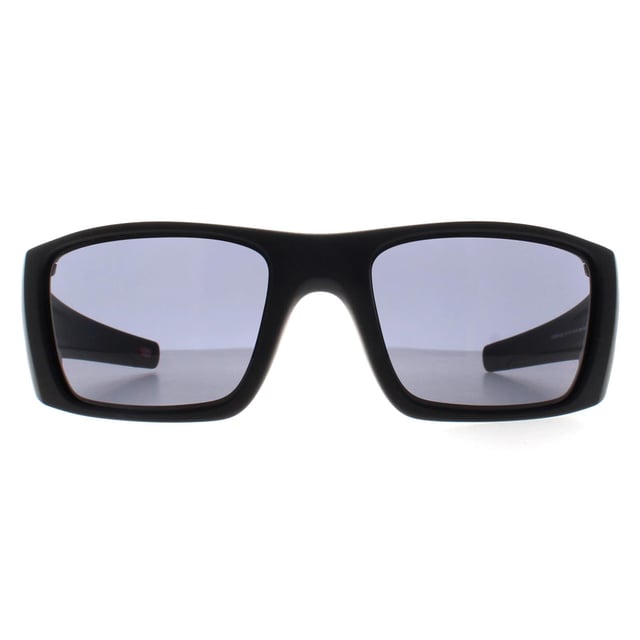 Oakley Wrap Mens Matte Black Grey Fuel Cell  Sunglasses is another chunky classic similar to the Gascan but with tweaked sleeker arms and wrap around styling that is the new must-have Oakley
