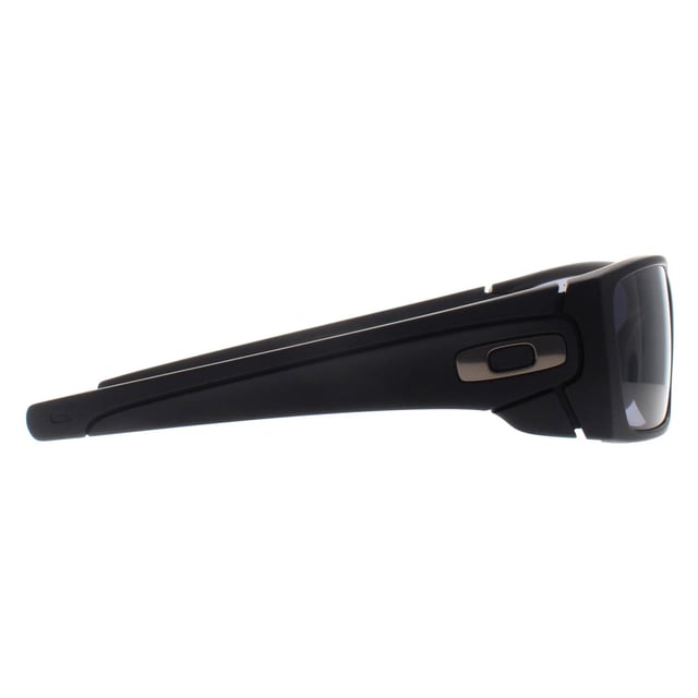 Oakley Wrap Mens Matte Black Grey Fuel Cell  Sunglasses is another chunky classic similar to the Gascan but with tweaked sleeker arms and wrap around styling that is the new must-have Oakley