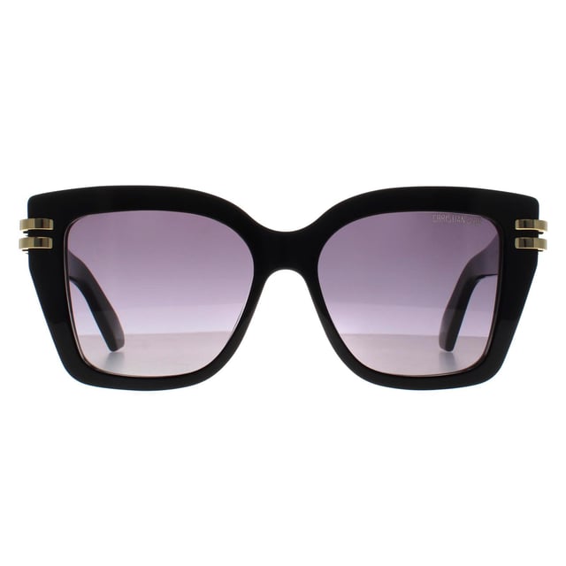 Dior Square Womens Shiny Black Smoke Gradient Cdior S1I  Sunglasses bring a sleek, modern vibe to any ensemble. Featuring Diorâ€™s signature design touches, they offer a sophisticated, eye catching look with exceptional craftsmanship.