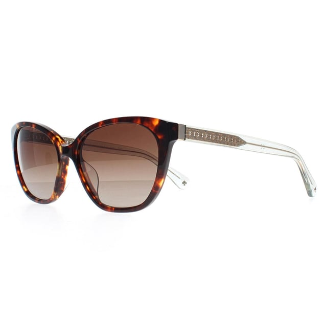Kate Spade Cat Eye Womens Havana  Brown Gradient Polarized Philippa/G/S  Sunglasses Chic, playful, and undeniably polishedï¿½these Philippa/G/S sunglasses by Kate Spade are a perfect blend of classic charm and modern femininity. Featuring a timeless tortoise shell frame with softly rounded lenses, these shades exude sophistication with a touch of whimsy. Lightweight construction and full UV protection ensure all-day comfort and sun safety, while signature Kate Spade details add a hint of sparkle to your everyday style. Whether you're brunching or beach-bound, the Philippa/G/S keeps you shaded in style.