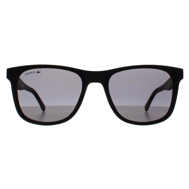 Lacoste Rectangle Unisex Matte Black  Grey L929SE  Sunglasses are a classic rectangle style crafted from lightweight acetate. The iconic Lacoste logo features on the slender temples for brand authenticity.