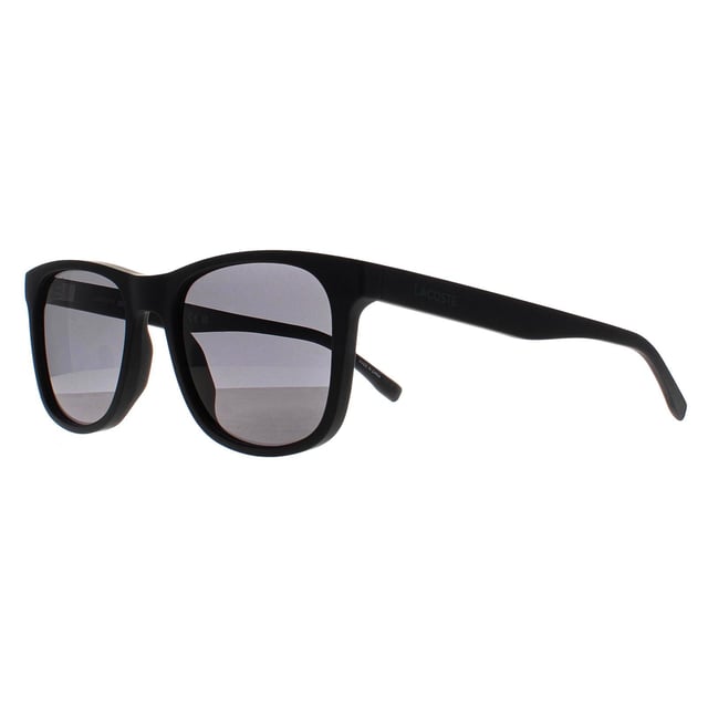 Lacoste Rectangle Unisex Matte Black  Grey L929SE  Sunglasses are a classic rectangle style crafted from lightweight acetate. The iconic Lacoste logo features on the slender temples for brand authenticity.