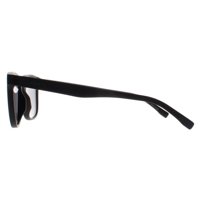 Lacoste Rectangle Unisex Matte Black  Grey L929SE  Sunglasses are a classic rectangle style crafted from lightweight acetate. The iconic Lacoste logo features on the slender temples for brand authenticity.