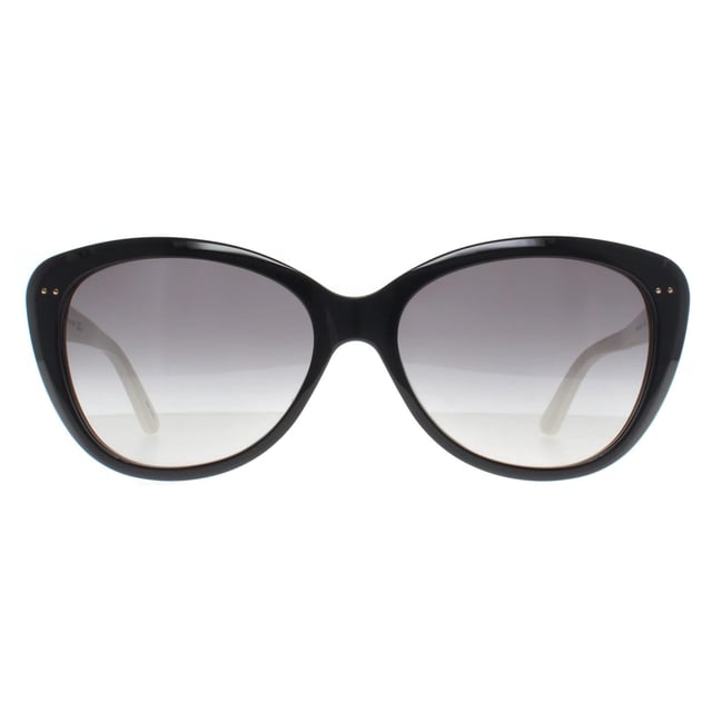 Kate Spade Butterfly Womens Black Cream Grey Gradient Angelique/S US  Sunglasses Step into effortless elegance with these Angelique sunglasses. Crafted for those who blend fashion with confidence, these shades feature a bold yet refined silhouette that flatters every face shape. The sleek sunglasses pairs a modern transparent frame with subtly tinted lenses, delivering a cool, contemporary vibe. Designed with lightweight materials and premium UV protection, the Angelique/S ensures comfort and clarityï¿½whether you're strolling city streets or lounging poolside. A perfect fusion of high fashion and everyday wearability.