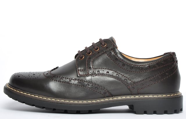 A timeless classic by Catesby, these mens leather brogues are a wardrobe staple featuring designer stitch and punch-hole detailing that is sure to turn heads. Constructed with a secure lace up system, durable rubber outsole with a slight raised heel, and a cushioned insole, these shoes will compliment a variety of outfits.
 - Leather upper
 - Designer stitch and punch-hole brogue detailing
 - Secure lace up fit
 - Cushioned footbed
 - Secure 5-hole lace up fastening
 - Durable rubber outsole