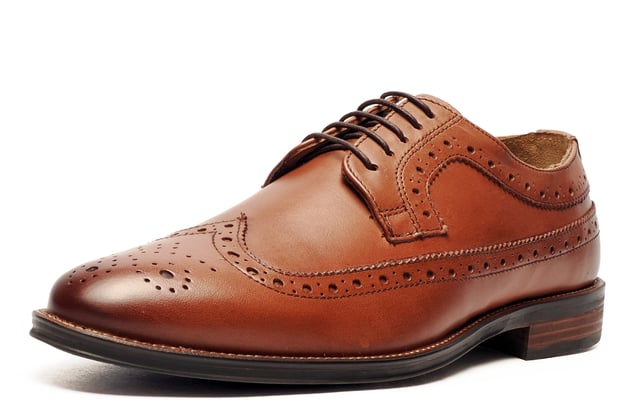 Catesby England was founded in 1970 with a vision and dedication focused on quality, craftsmanship, and a fine attention to detail. From its modest beginnings in a countryside workshop, Catesby England grew into a name synonymous with classic English footwear, blending heritage with modern craftsmanship, manufactured from the finest leathers to ensure durability, comfort, and effortless style.
 The Catesby George is a premium designer brogue, crafted in high-end leather with intricate stitch and punch-hole detailing these brogues boast a timeless style.
 Featuring a classic lace up system, slight raised heel, and a Comfort Flex cushioned insole, the George delivers vintage styling with sumptuous comfort every time and provides the perfect smart/casual mix that is sure to add a touch of the debonaire style to any mans outfit.
 - Premium leather upper
 - Leather lining
 - 5-hole lace closure
 - Intricate stitch and punch-hole detailing
 - Padded Comfort Flex footbed
 - Durable outsole
 - Catesby branding