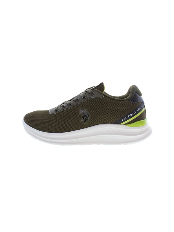 U.S. POLO ASSN. Sneakers voor heren. Elegant en sportief tegelijk. De sneakers worden klassiek gesloten met textielen veters. De padding is warm en zacht. De zool is van stevig rubber. Het logo van het merk is subtiel maar goed zichtbaar.