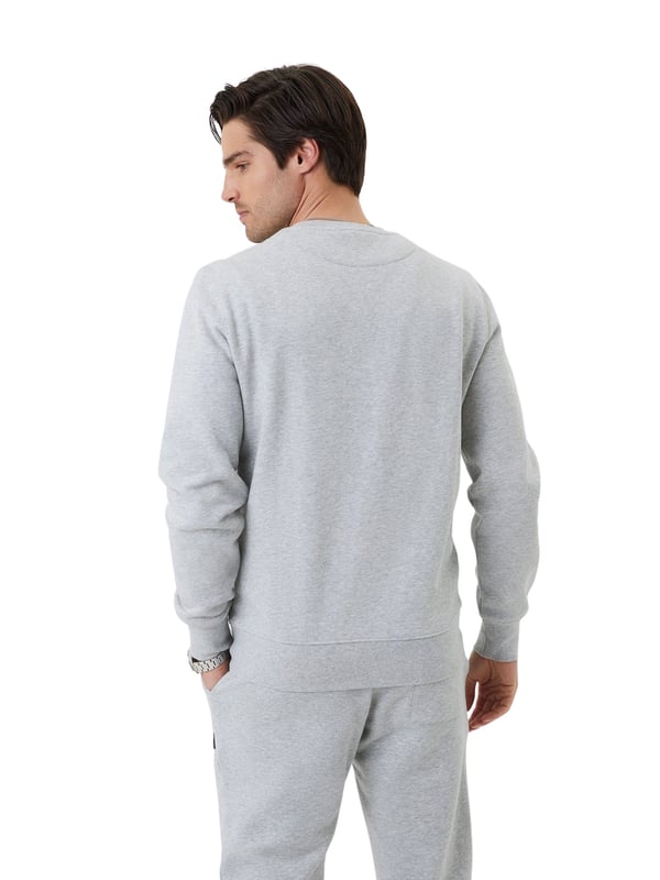 Heren sweater van het merk Bjorn Borg in de kleur grijs. De sweater is gemaakt van hoogwaardig katoen en polyester.