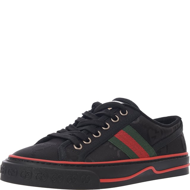 Gucci Women's '+ Net Sustain Tennis 1977 Logo-Embroidered Canvas Sneakers â€“ Black
A sustainable version of the classic canvas sneaker with embroidered logo and eco-conscious construction.