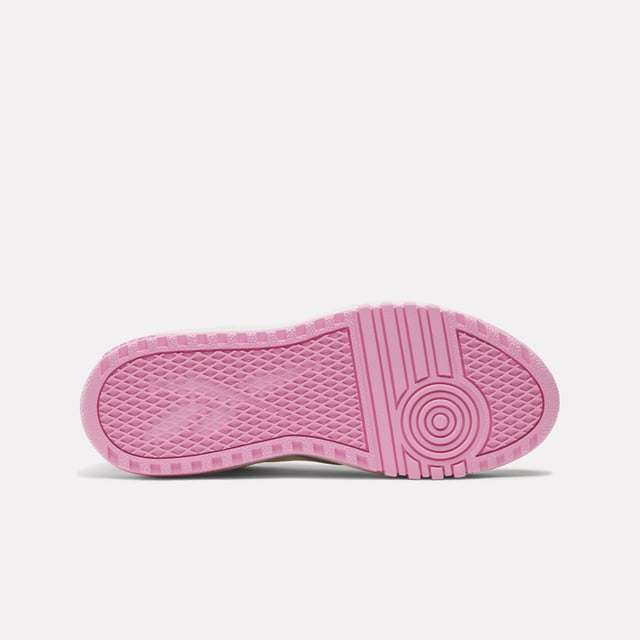 Leather upper with suede panels.Lace-up closure.Regular fit.Shiny mesh trim.Bright Barbie print.Rubber sole.