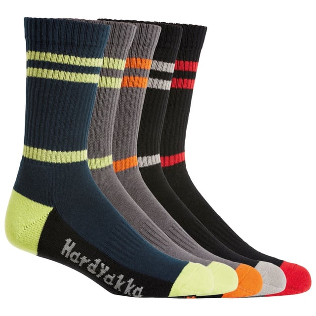 Everyday socks you can wear year-round. These men's socks are made from a high-quality polycotton blend with a comfy padded footbed and seamless toes.