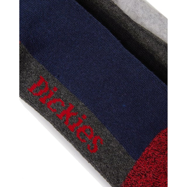 Dickies Cushion Crew Cotton Unisex Adults Multicoloured Socks - Calf Pair our Cushion Crew Socks with your favourite work boots for all day comfort. For long days on the move, these protective socks feature a half cushioned sole and reinforced heel and toe.