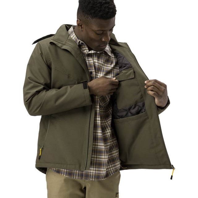 Leicht im Gewicht und stark in der Wärme, enthält diese Jacke die Merkmale, die Sie von CAT erwarten. Werfen Sie sie über ein Flanellhemd oder einen Sweatshirt bei gemäßigten Temperaturen oder tragen Sie sie unter einer Jacke als Teil Ihres Schichtsystems an bitterkalten Tagen.