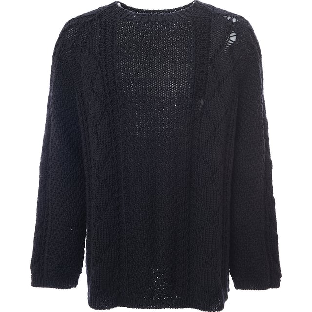 Maison Margiela Crewneck Sweaters
       â€¢ Brand: Maison Margiela
       â€¢ Material: 100%Wool
       â€¢ Design: 
       â€¢ Colour: Dark blue
       â€¢ Style: