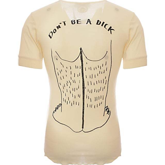 Dsquared2 Short Sleeve T-Shirts
       â€¢ Brand: Dsquared2
       â€¢ Material: 100%VIRGIN WOOL
       â€¢ Design: 
       â€¢ Colour: Ivory
       â€¢ Style: