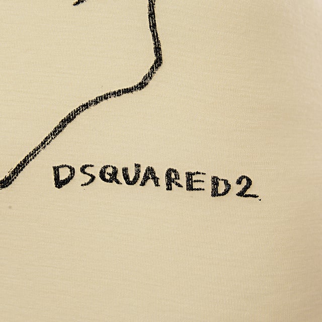 Dsquared2 Short Sleeve T-Shirts
       â€¢ Brand: Dsquared2
       â€¢ Material: 100%VIRGIN WOOL
       â€¢ Design: 
       â€¢ Colour: Ivory
       â€¢ Style:
