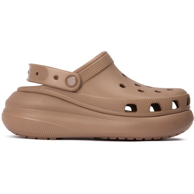 Step into summer fun and give yourself some extra height with the Crocs Classic Crush clogs. These iconic, lightweight slides cradle your feet in blissful comfort thanks to the soft upper and moulded Croslite foam footbed and the platform sole adds a flattering lift to your looks. Slip them on to run errands or enjoy a casual summer day. With signature ventilation ports, these sandals promise carefree fun wherever your days take you.