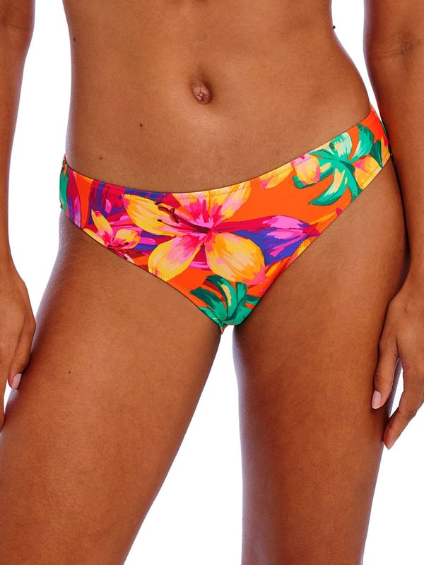 Freya Sun Haze Bikini Brief. Fully lined mid rise swim bottom with moderate coverage. This product is recommended to be washed on a gentle wash cycle.