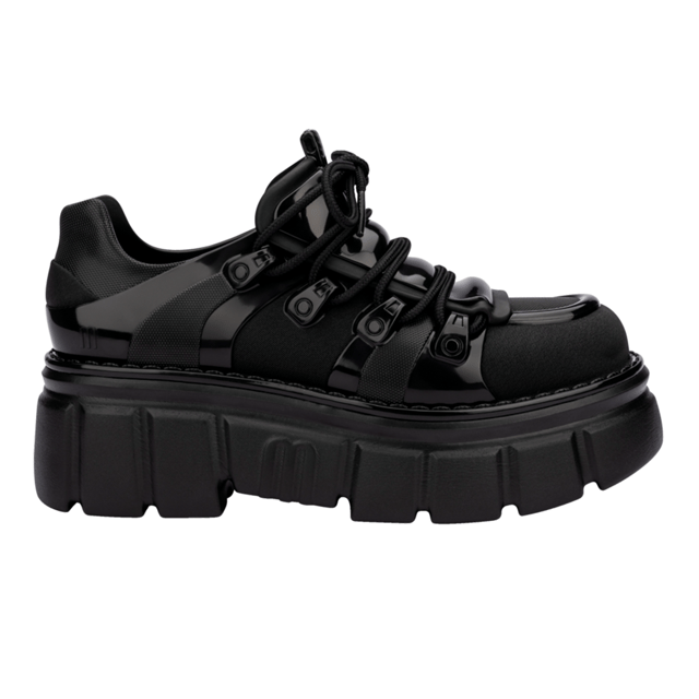Who knew being a rebel could make one so effortlessly cool? The Melissa Rebel Boot delivers comfort and style with its chunky, treaded sole, laces, and unique design. The combat boot silhouette has been a Melissa bestseller, and this newcomer leaves nothing to be desired