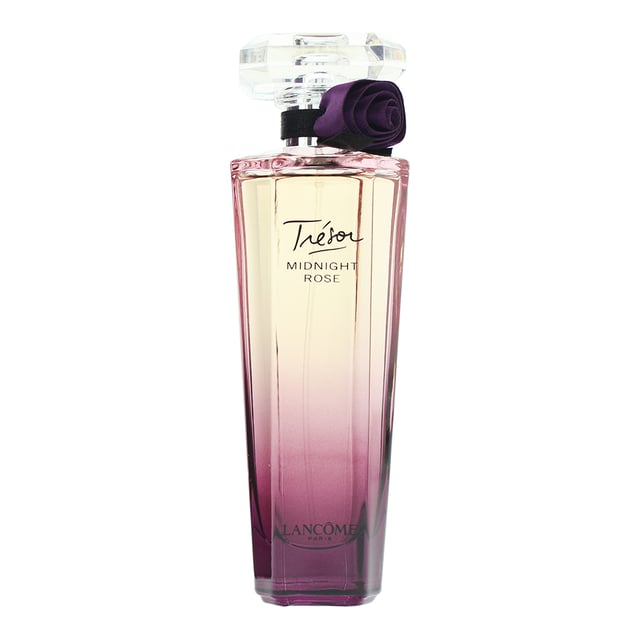 Tresor Midnight Rose by Lancome is a Floral Woody Musk fragrance for women. Tresor Midnight Rose was launched in 2011. Top notes are Rose and Raspberry; middle notes are Peony , Pink Pepper ,Cassis and Jasmine; base notes are Virginia Cedar ,Vanilla and Musk.