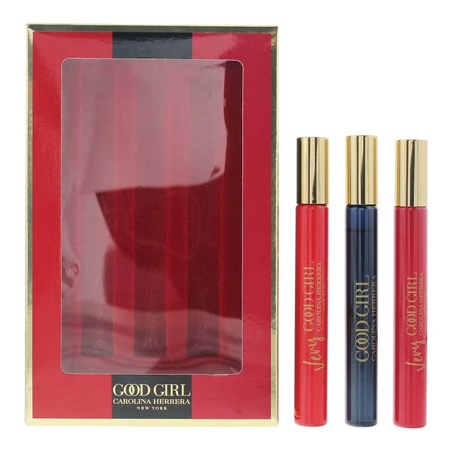 Good Girl is an amber floral fragrance for women launched in 2016 by Carolina Herrera, and created by Louise Turner. Good Girl contains top notes of Almond, Bergamot, Coffee and Lemon; before moving onto a floral heart consisting of Bulgarian Rose, Jasmine Sambac, Orange Blossom, Orris and Tuberose. The base notes for Good Girl are Amber, Cacao, Cashmere Wood, Cedar, Cinnamon, Musk, Patchouli, Praline, Sandalwood, Tonka Bean and Vanilla. The key to this is the floral heart, and it's delightful, long lasting and ideal as an office fragrance.
