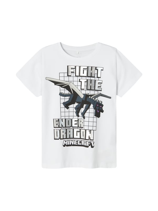 Dieses coole T-Shirt ist ein Must-have für alle Gaming-Fans! Der Regular Fit und die überschnittenen Schultern sorgen für einen lässigen und bequemen Sitz. Der klassische Rundhalsausschnitt macht das Shirt vielseitig kombinierbar. Das Highlight ist der auffällige Frontprint im Gamerstyle mit dem mächtigen Enderdrachen als Motiv – perfekt für alle, die epische Abenteuer lieben. Ein gewebtes Label innen rundet das Design dezent ab. Kombiniere es mit Jeans oder Shorts für einen stylischen Gaming-Look!