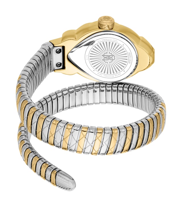 Vervollständigen Sie Ihre Sammlung mit dieser auffälligen Roberto Cavalli Uhr, in der Luxus auf modernes Design trifft. Hergestellt aus hochwertigen Materialien, bietet sie außergewöhnliche Langlebigkeit und präzise Leistung. Ihre moderne Eleganz und die verfeinerte Handwerkskunst machen sie zu einer vielseitigen Ergänzung für jede Sammlung.