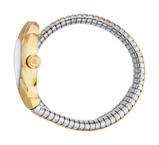 Vervollständigen Sie Ihre Sammlung mit dieser auffälligen Roberto Cavalli Uhr, in der Luxus auf modernes Design trifft. Hergestellt aus hochwertigen Materialien, bietet sie außergewöhnliche Langlebigkeit und präzise Leistung. Ihre moderne Eleganz und die verfeinerte Handwerkskunst machen sie zu einer vielseitigen Ergänzung für jede Sammlung.