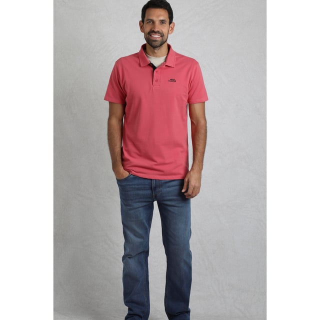 100% Organic Cotton. Fabric: Pique. Design: Embroidered, Logo, Plain. Fastening: Button, Pull Over. Sleeve-Type: Short-Sleeved. Neckline: Turn Down Collar. 2 Button Placket, Contrast Button Placket. S: 37 in. M: 40 in. L: 43 in. XL: 46 in. XXL: 49 in. 3XL: 52 in. 4XL: 55 in. 5XL: 58 in.