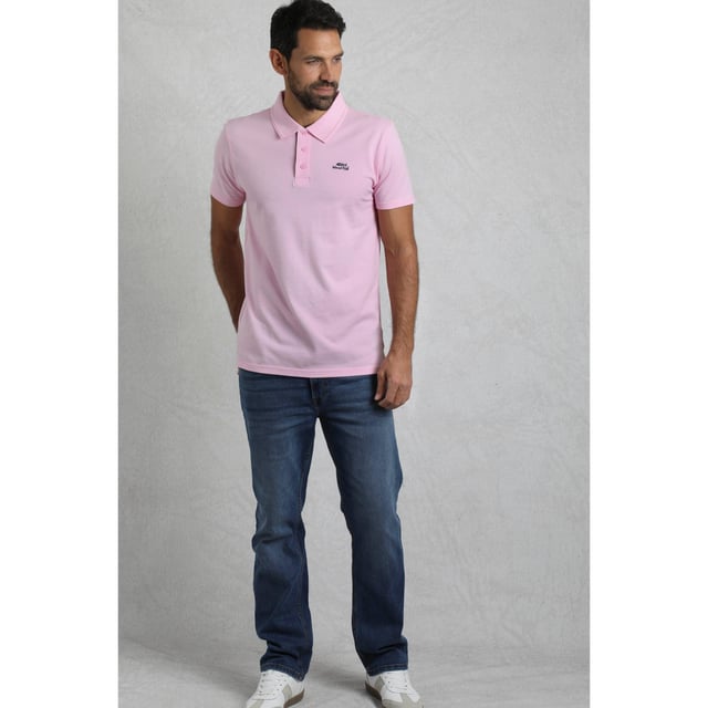 100% Organic Cotton. Fabric: Pique. Design: Embroidered, Logo, Plain. Fastening: Button, Pull Over. Sleeve-Type: Short-Sleeved. Neckline: Turn Down Collar. 2 Button Placket, Contrast Button Placket. S: 37 in. M: 40 in. L: 43 in. XL: 46 in. XXL: 49 in. 3XL: 52 in. 4XL: 55 in. 5XL: 58 in.