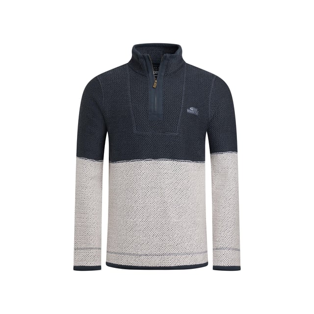 86% organisch katoen, 14% gerecycled polyester. Stof: Macaroni. Ontwerp: Colour Block, Contrastdetail, Logo. Badge, Elleboogstukken, Opknoping Lus. Halslijn: Collared. Mouwtype: Met lange mouwen. Sluiting: Pull Over, Kwart Rits. Duurzaamheid: Milieuvriendelijk. S: 37 in. M: 40 in. L: 43 in. XL: 46 in. XXL: 49 in. 3XL: 52 in. 4XL: 55 in. 5XL: 58 in.
